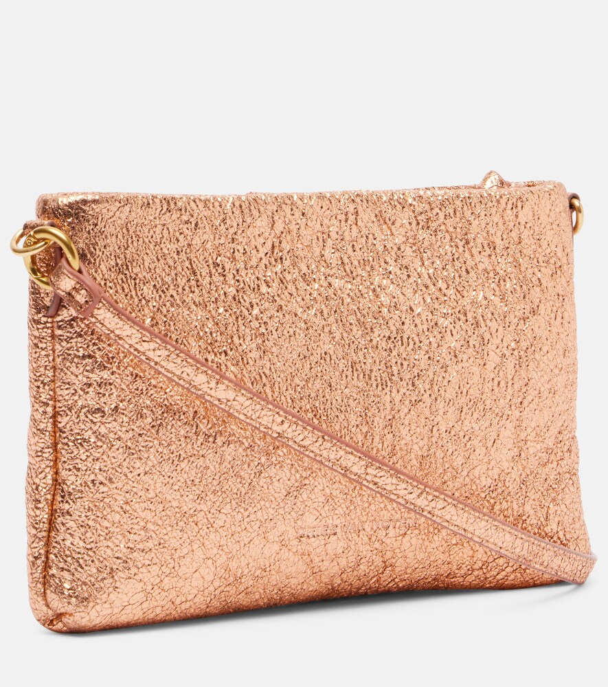  Dries Van Noten Dries Van Noten Metallic Leather Clutch 