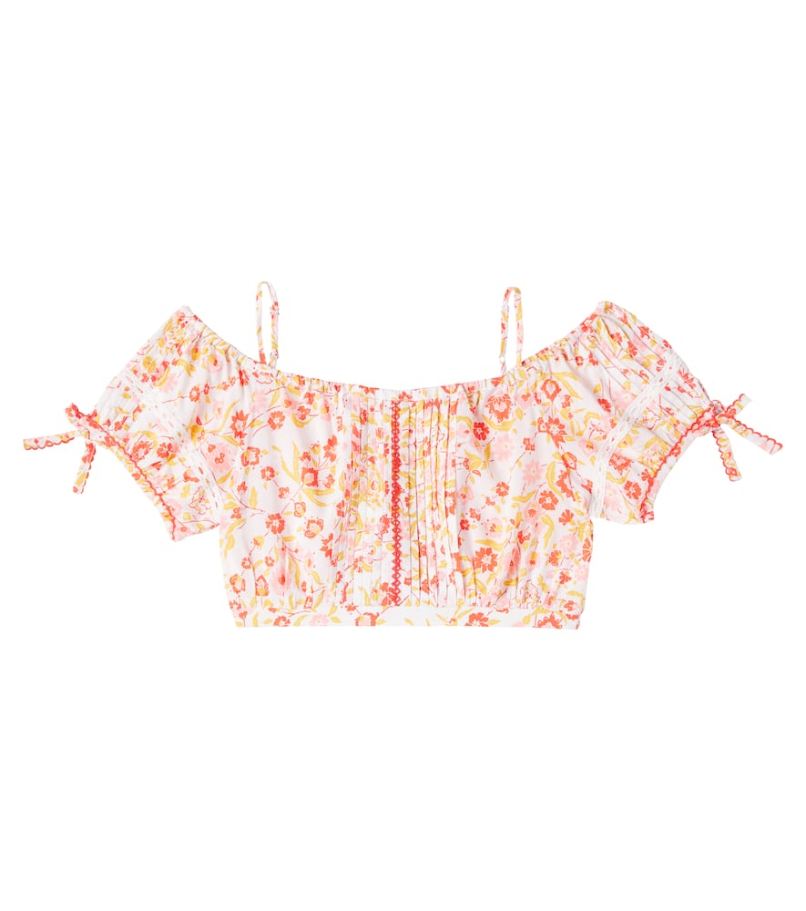 Poupette St Barth Bonny Floral Crop Top