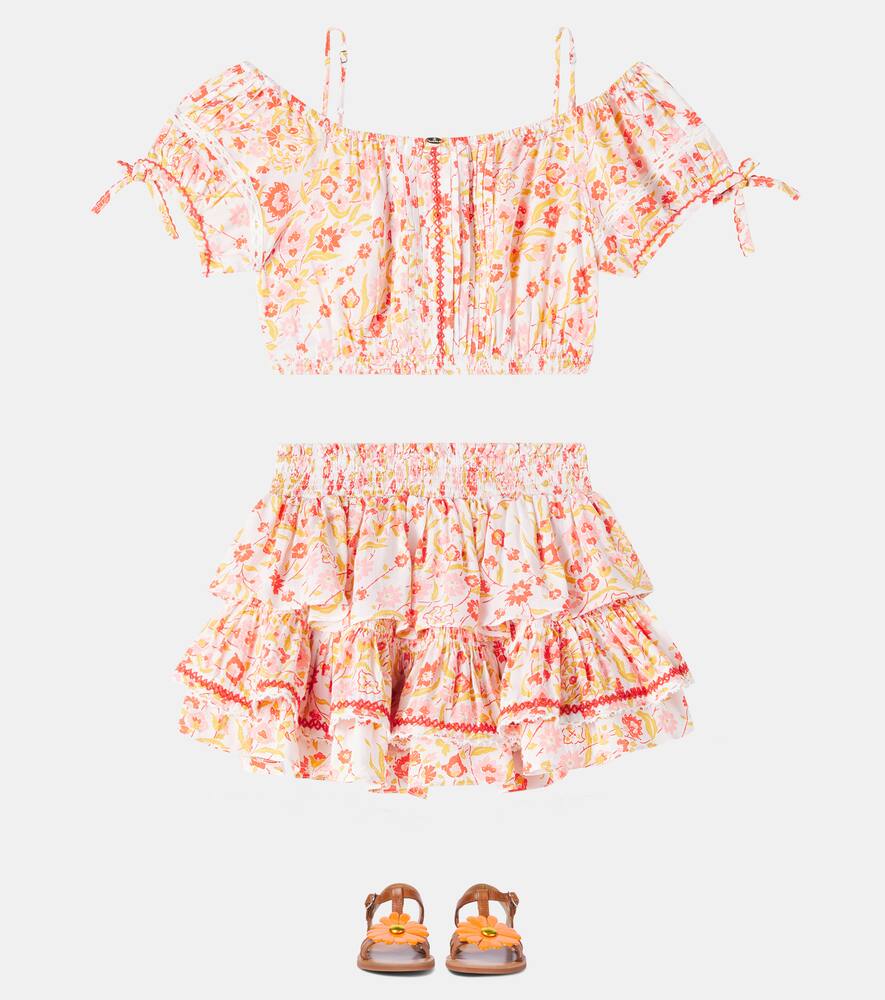 Poupette St Barth Bonny Floral Crop Top
