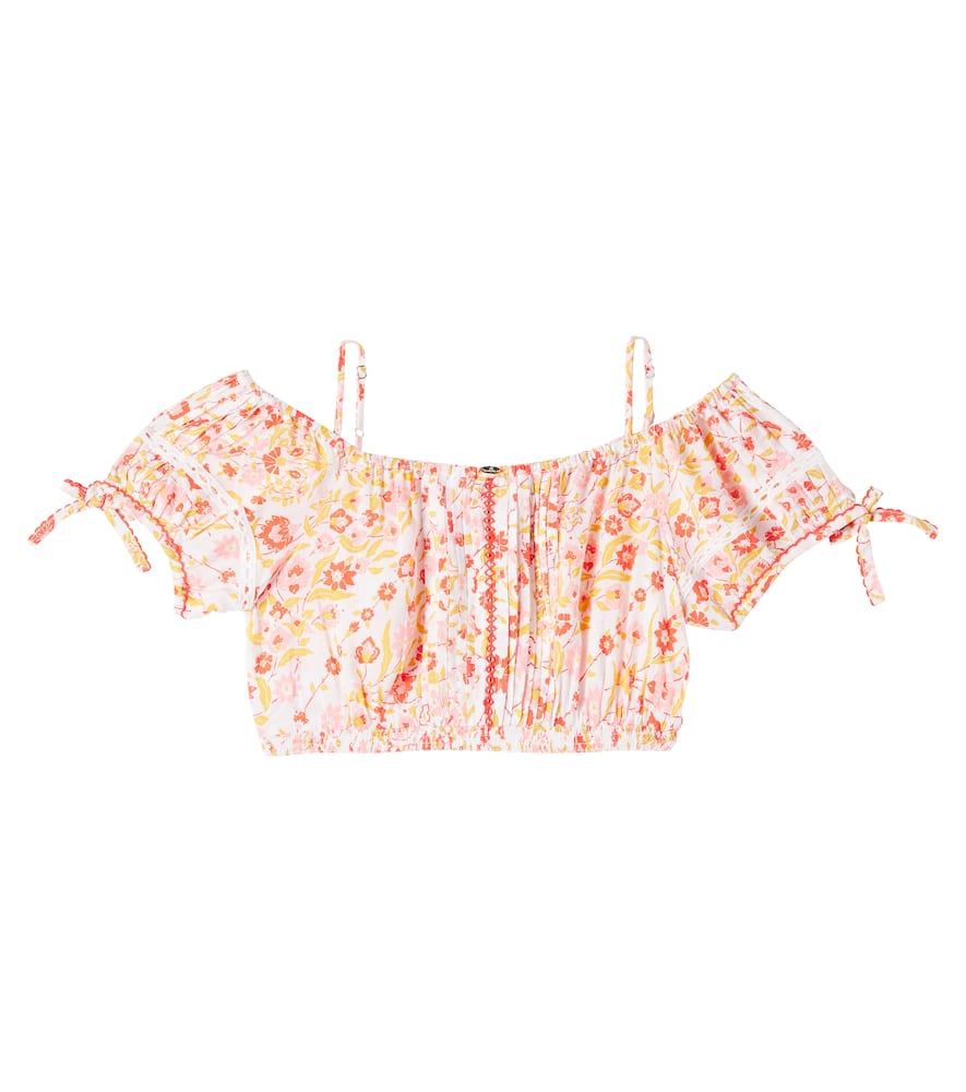 Poupette St Barth Bonny Floral Crop Top