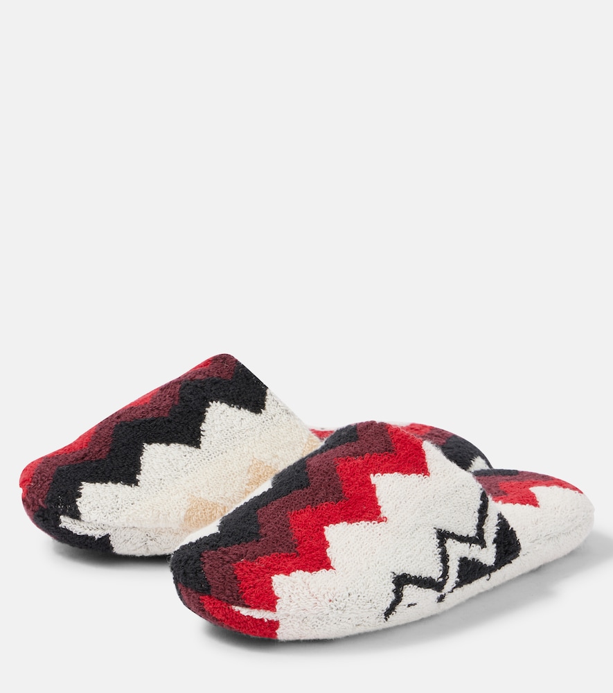  Missoni Missoni Slippers Zigzag Aus Baumwollfrottee 