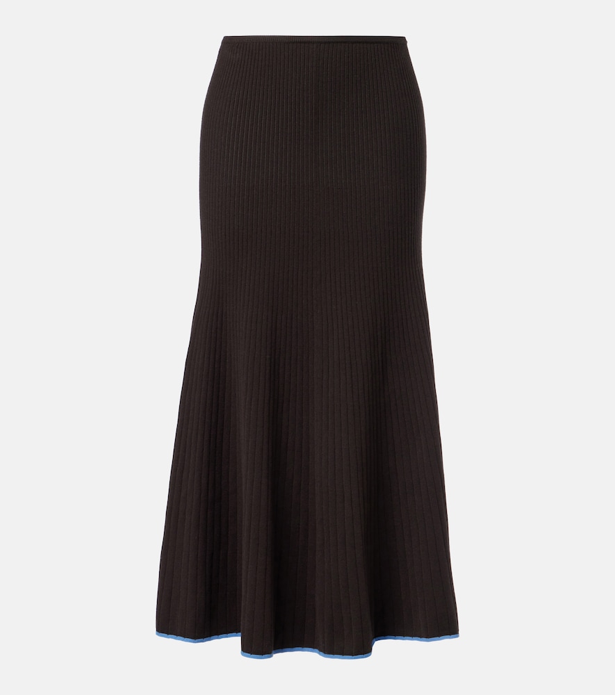 White Label Carly Ribbed-Knit Midi