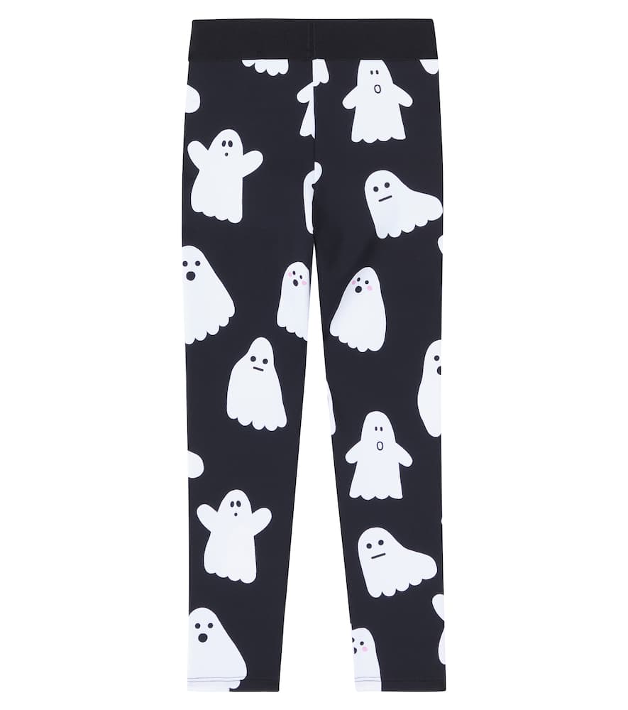 Stella Mccartney Ghost-print Leggings In Black
