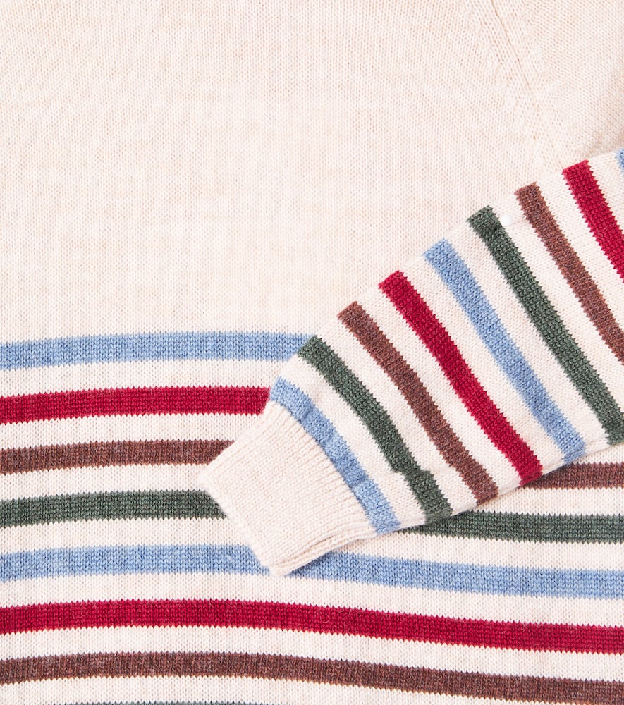 La Coqueta Curro Striped Wool Sweatshirt In Multi
