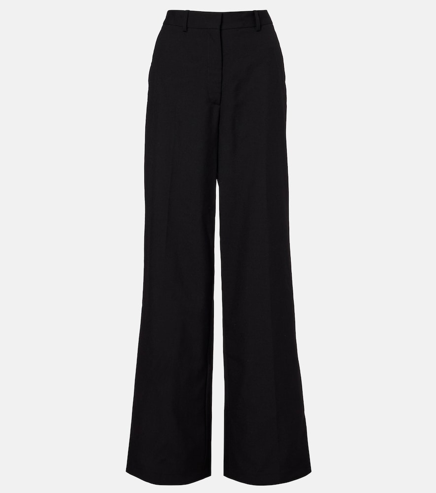 Calvin Klein Collection Simone Wool Wide Leg Pants