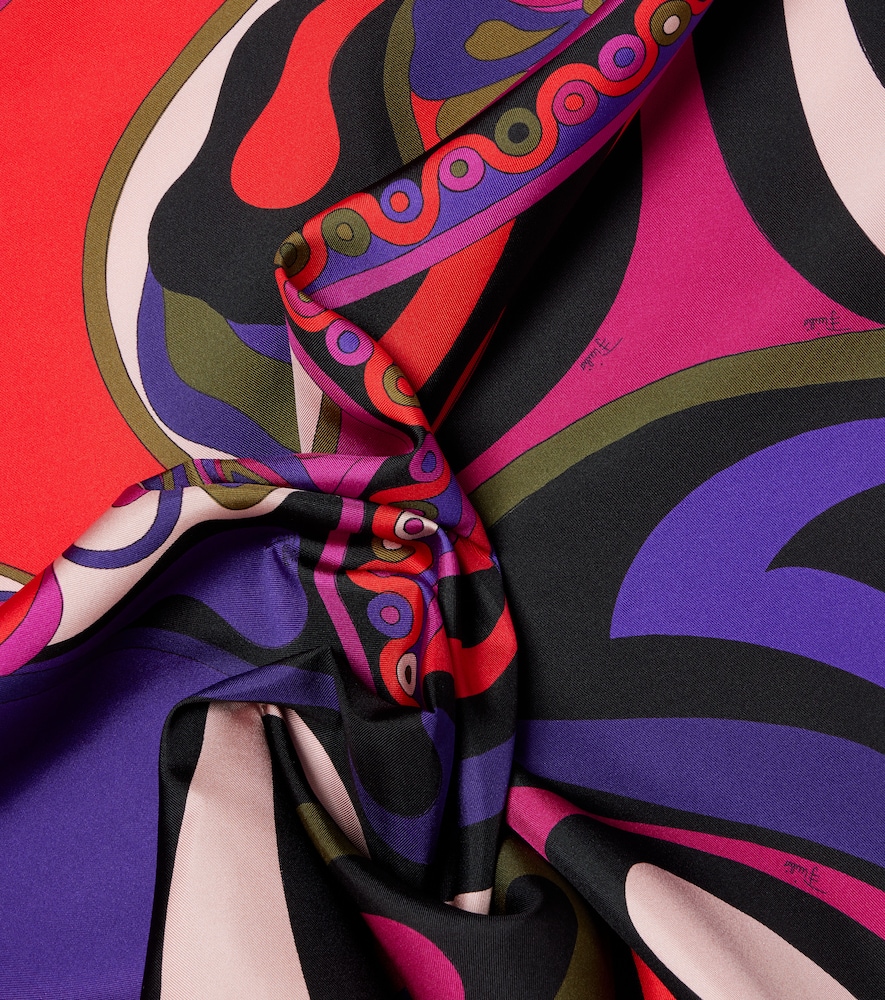  Pucci Pucci Tuch Marmo And Orchidee Aus Seiden-twill 