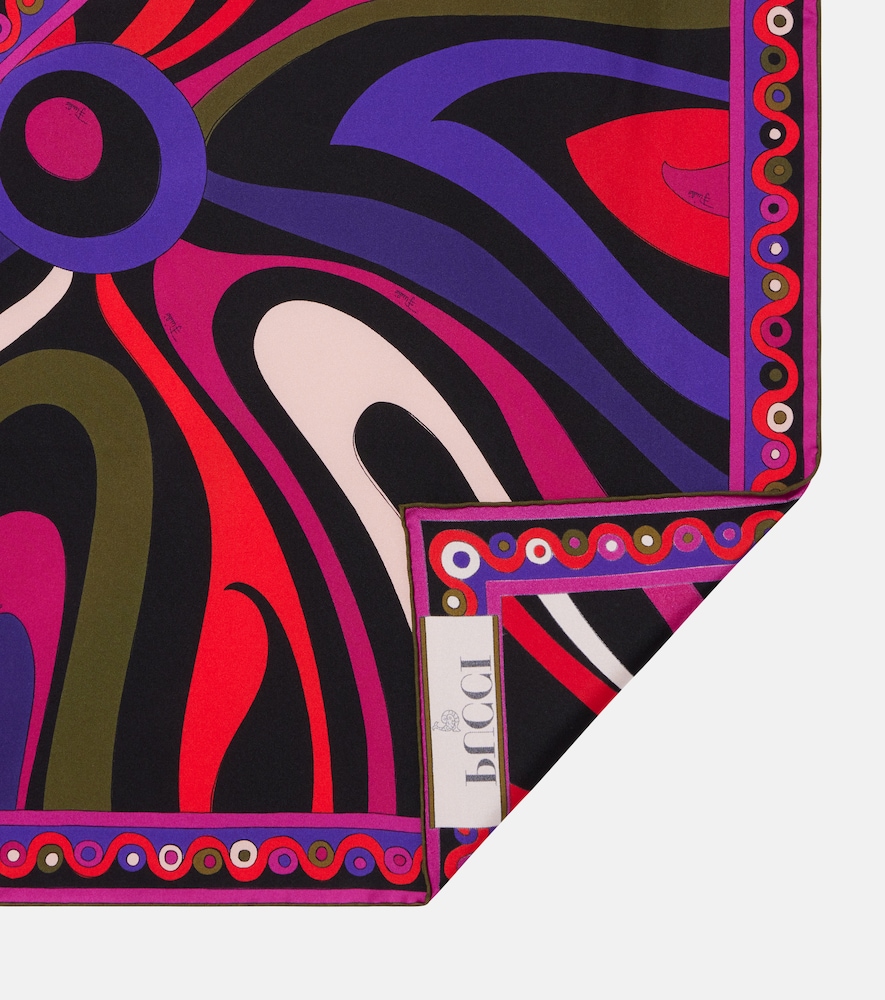  Pucci Pucci Tuch Marmo And Orchidee Aus Seiden-twill 