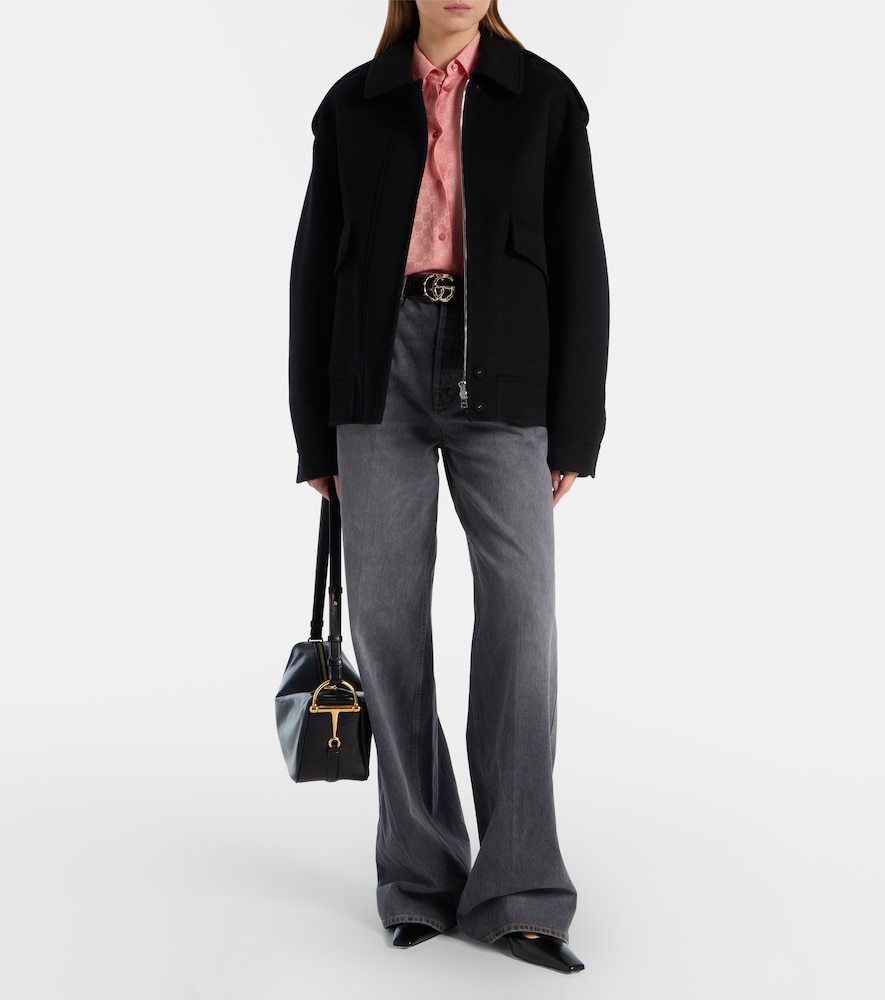  Gucci Gucci Bomberjacke Aus Wolle 