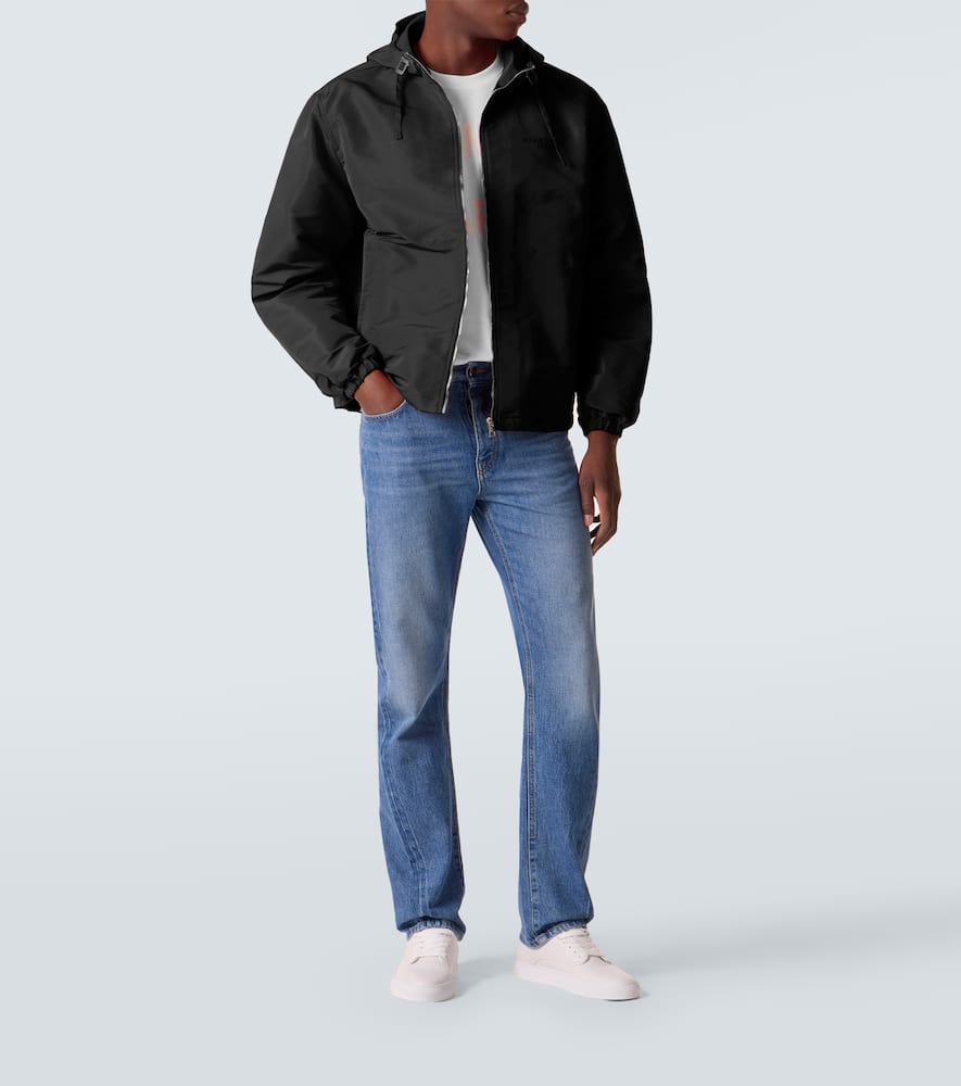 Givenchy 4g Jacquard Windbreaker Jacket In Black