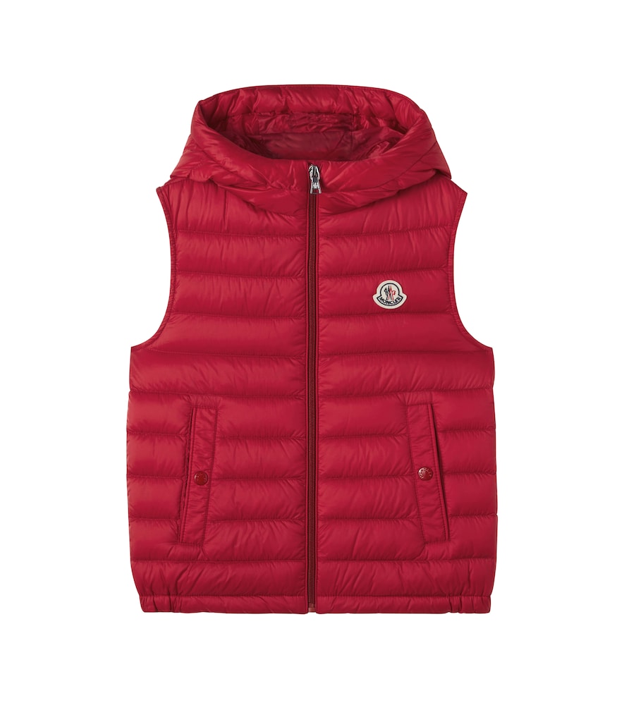 Moncler Enfant Red Uzzay Hooded Down Vest Y Size 12 - Mytheresa