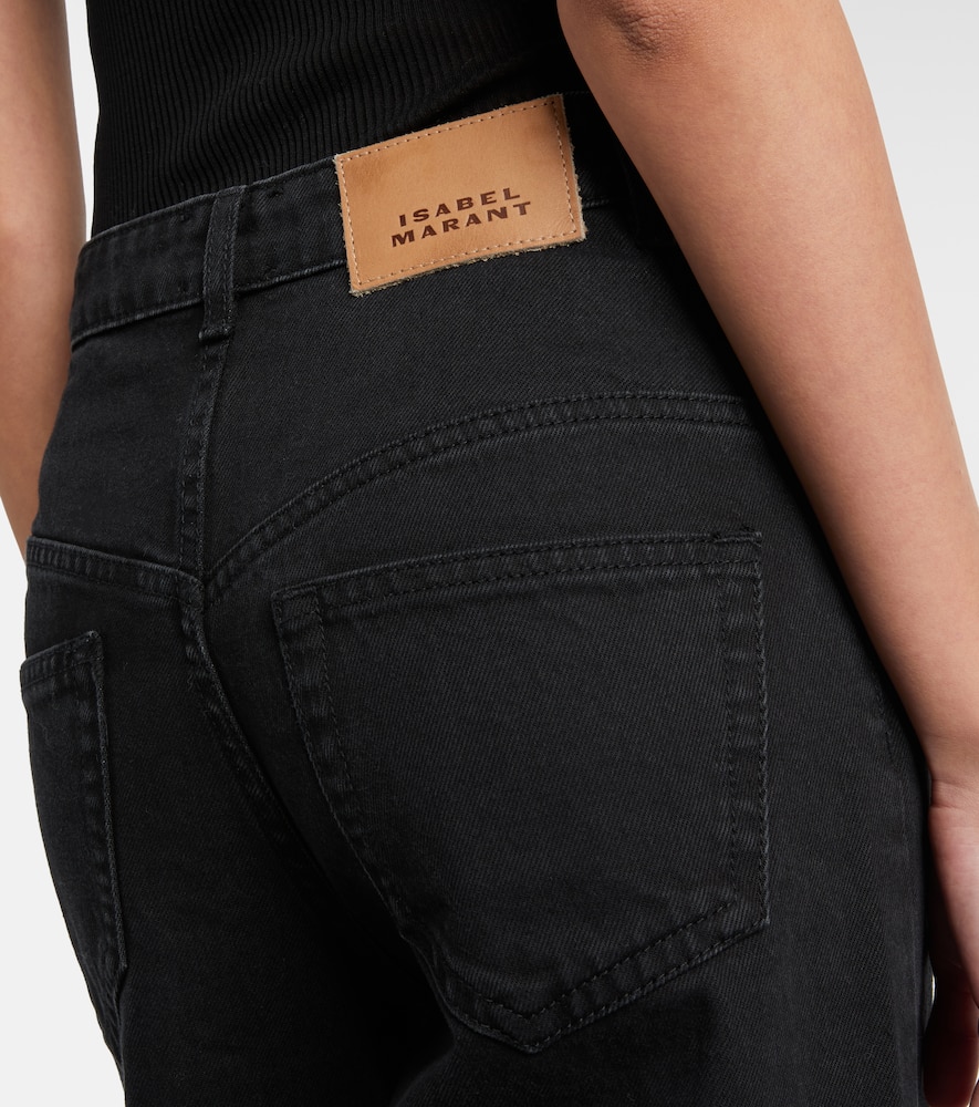 Isabel Marant Lemony Wide-leg Jeans In Black