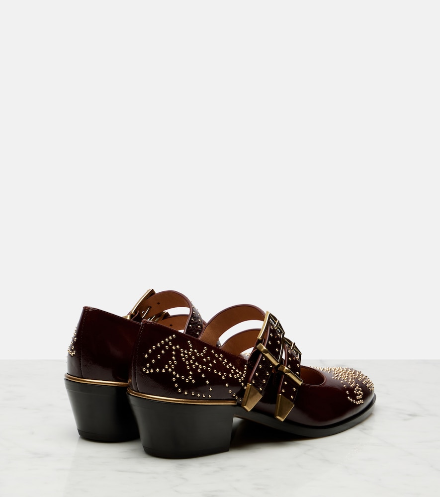 Chloé Susanna 40 Studded Leather Mary Jane Pumps