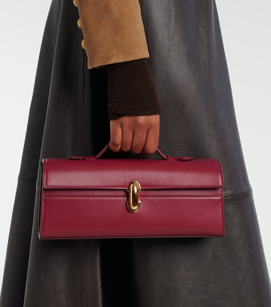 Savette Symmetry Slim leather top-handle bag