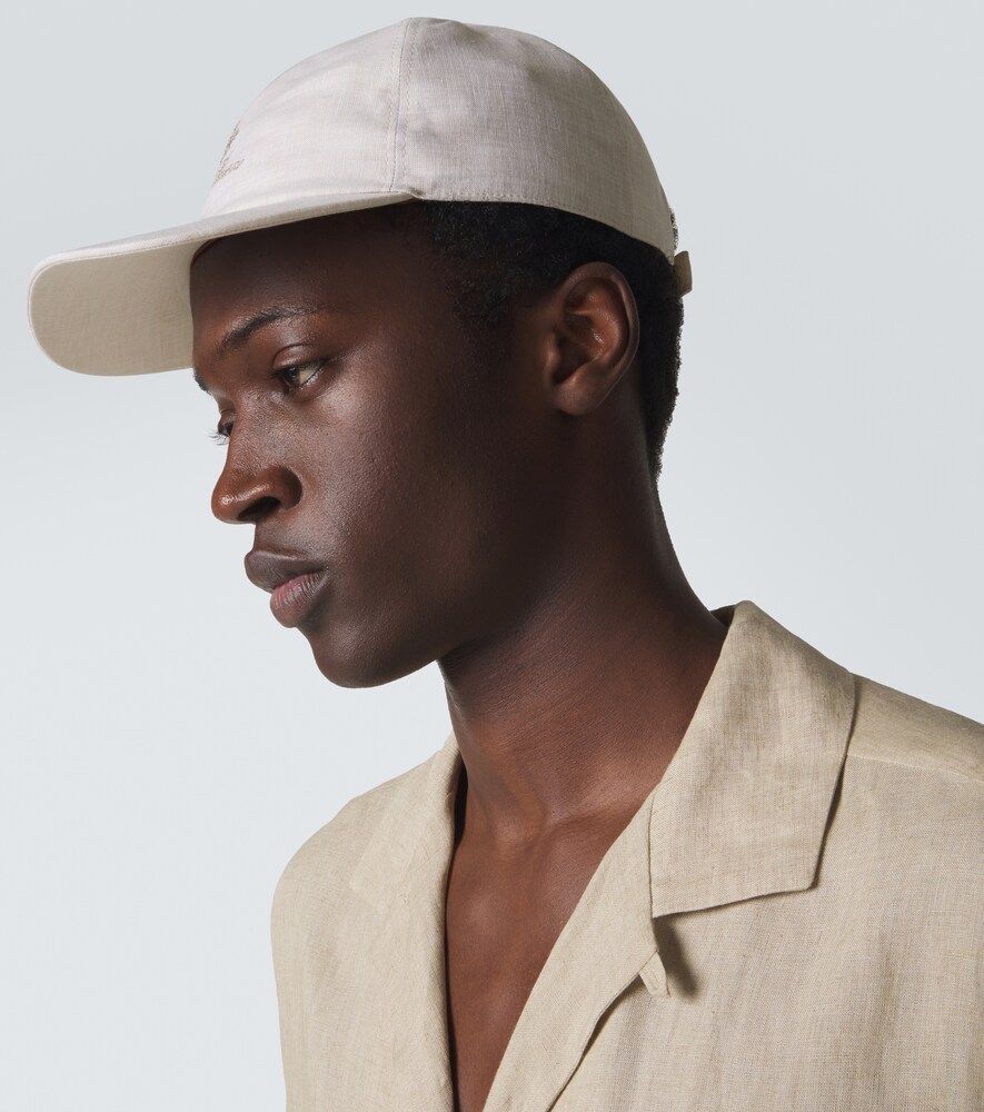  Loro Piana Loro Piana Baseballcap Aus Leinen 