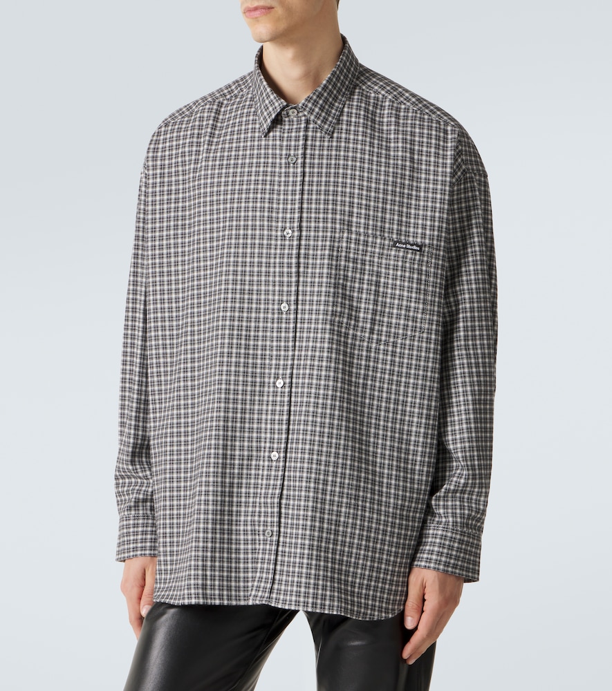  Acne Studios Acne Studios Hemd Aus Baumwollflanell 