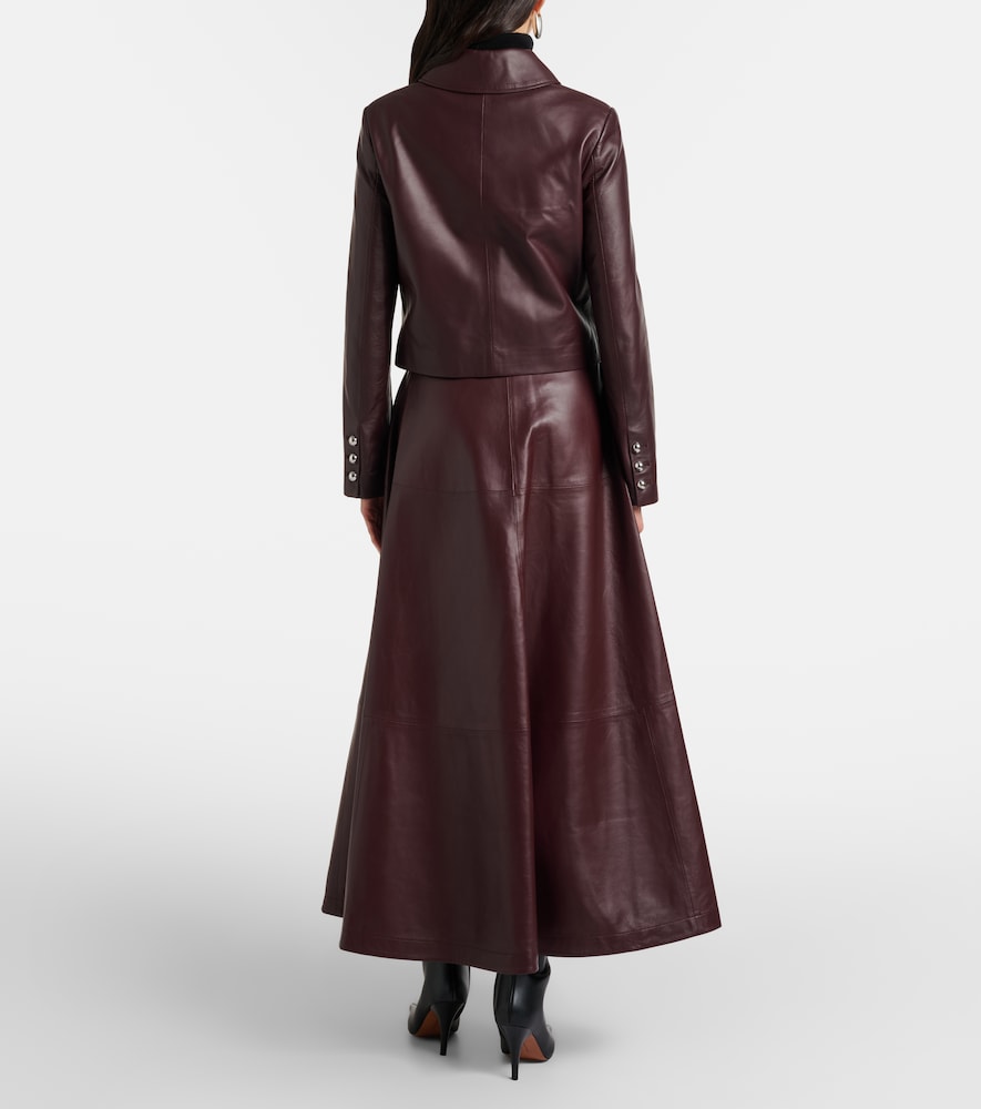  Altuzarra Altuzarra Varda Leather Maxi Skirt 
