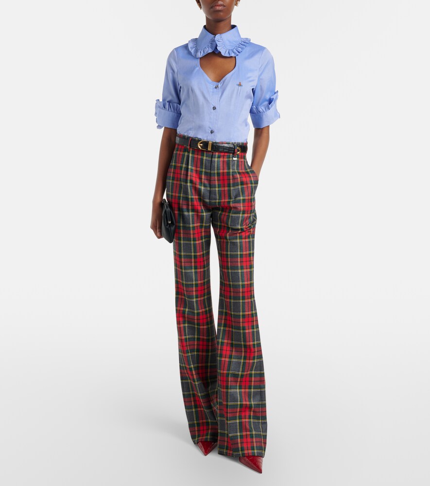 Vivienne Westwood Toulouse Frill cutout cotton poplin shirt