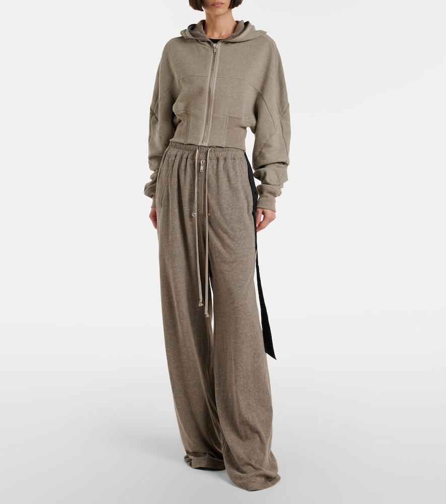  Rick Owens Rick Owens Cropped Cotton-blend Jersey Hoodie 