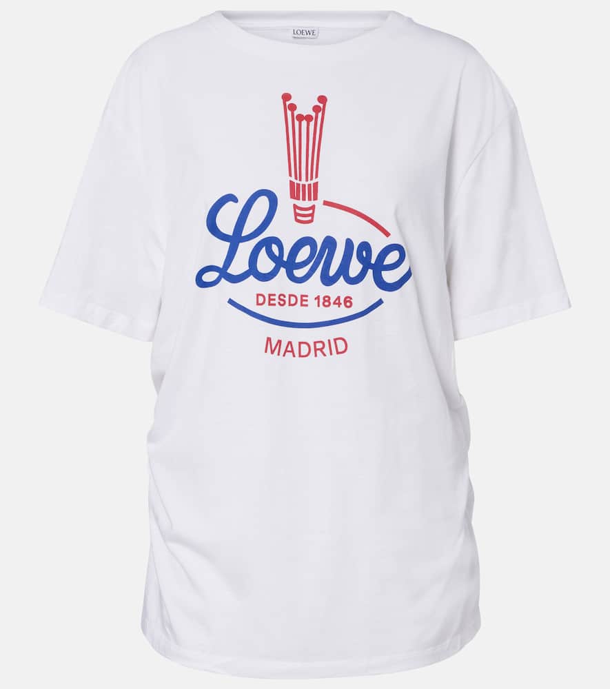 Loewe Logo Jersey T-shirt In White