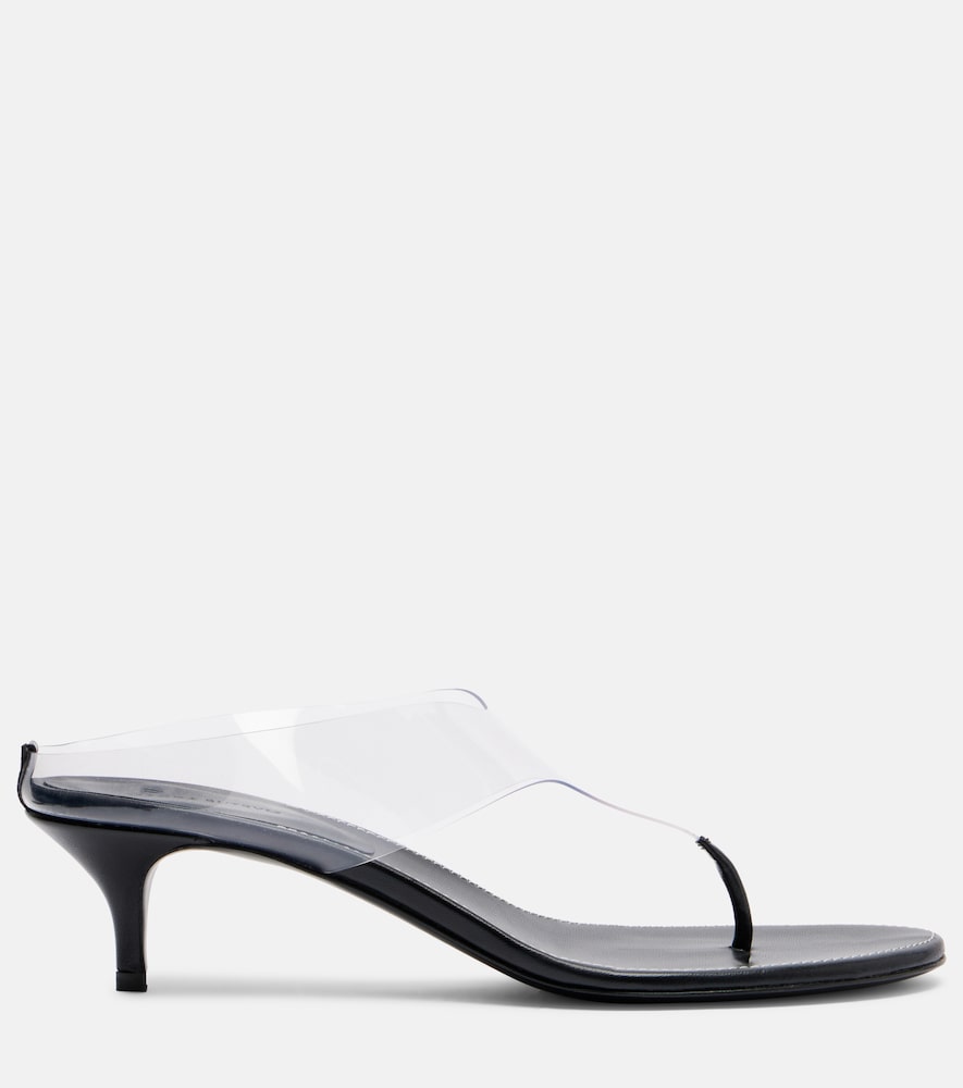  Magda Butrym Magda Butrym Leather And Pvc Thong Sandals 