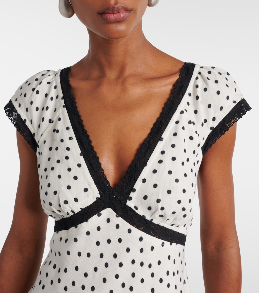  Rixo Rixo Maxikleid Iggy Aus Einem Leinengemisch Mit Spitze 