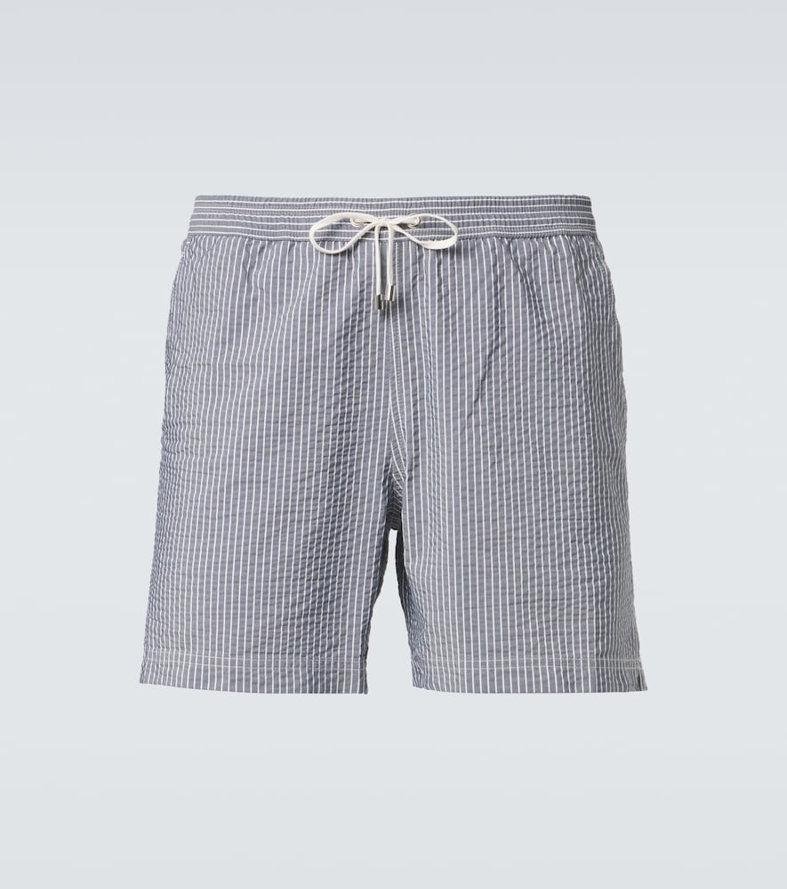 Sunspel Men's Blue Striped Swim Trunks UK Size 34 - Mytheresa