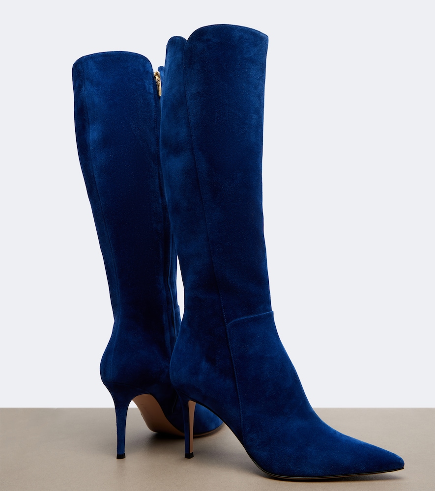 Suede Knee-High Boots