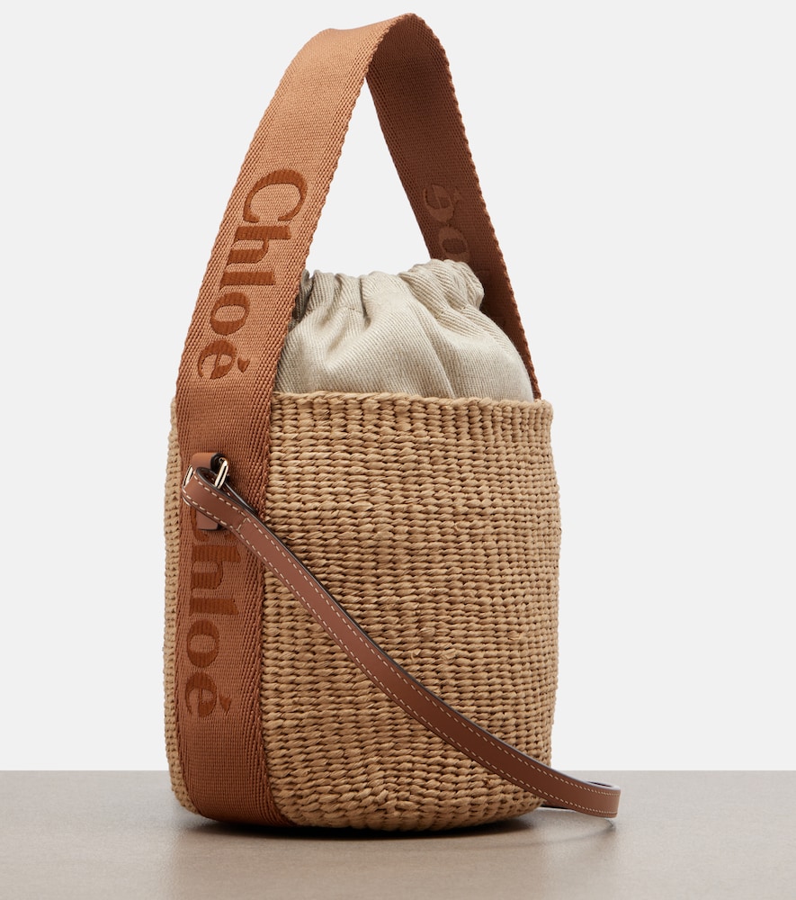  Chloe Chloe Woody Small Raffia Bucket Bag 