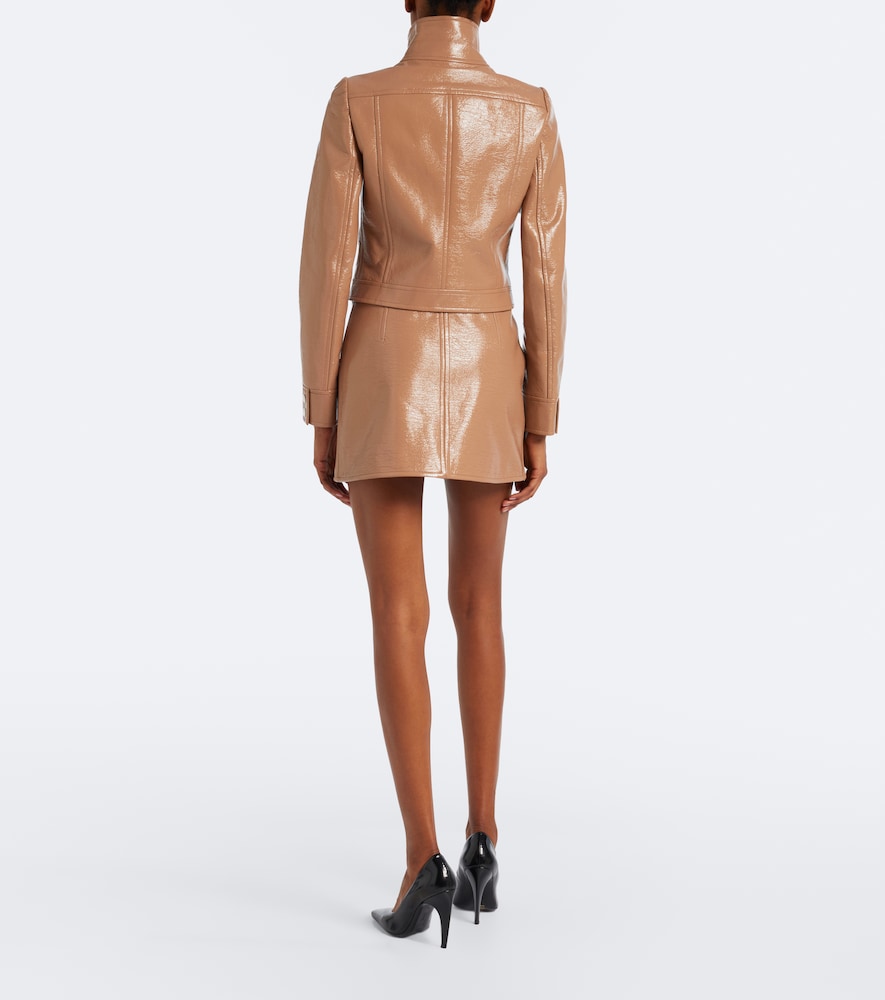 Courrèges Reedition Vinyl Miniskirt