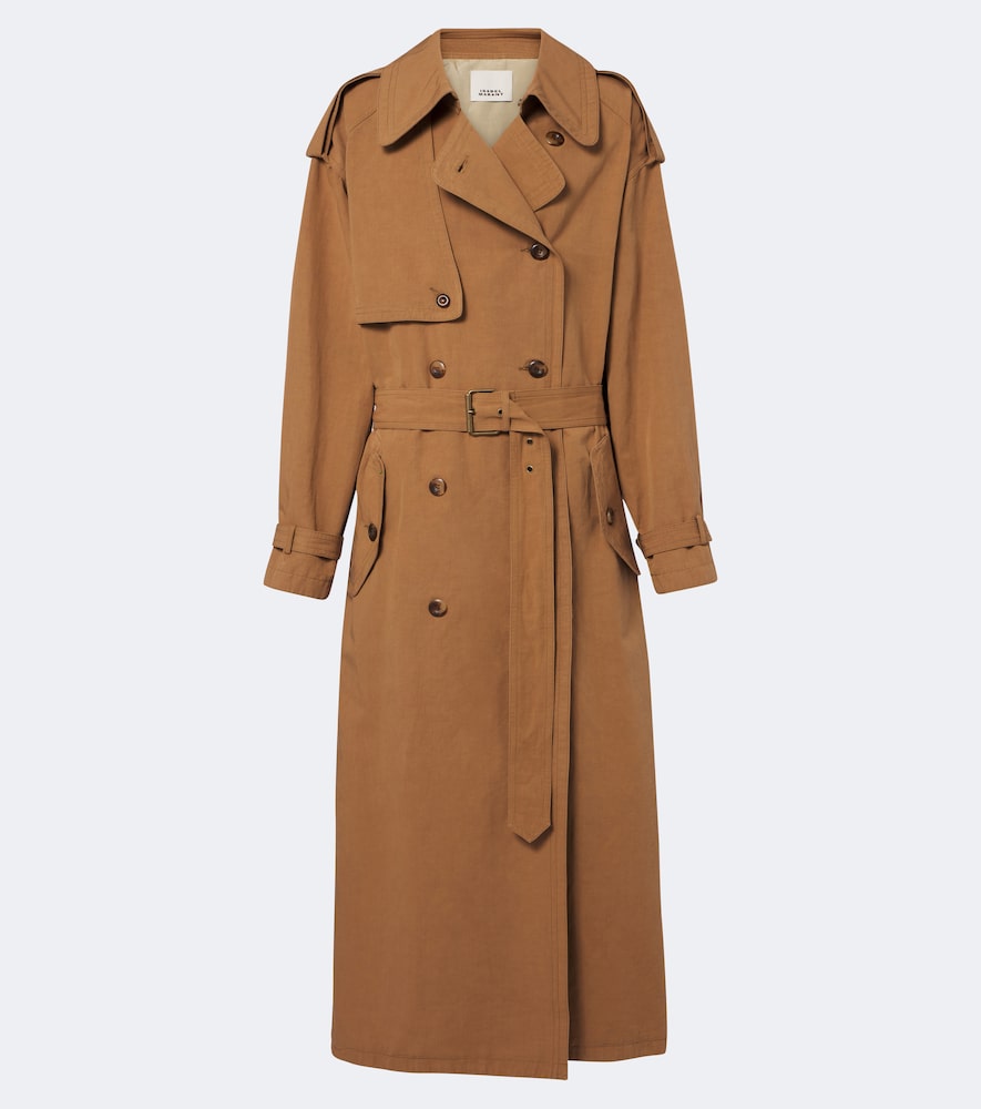 Isabel Marant Trench Violette en coton et lin 1090 €