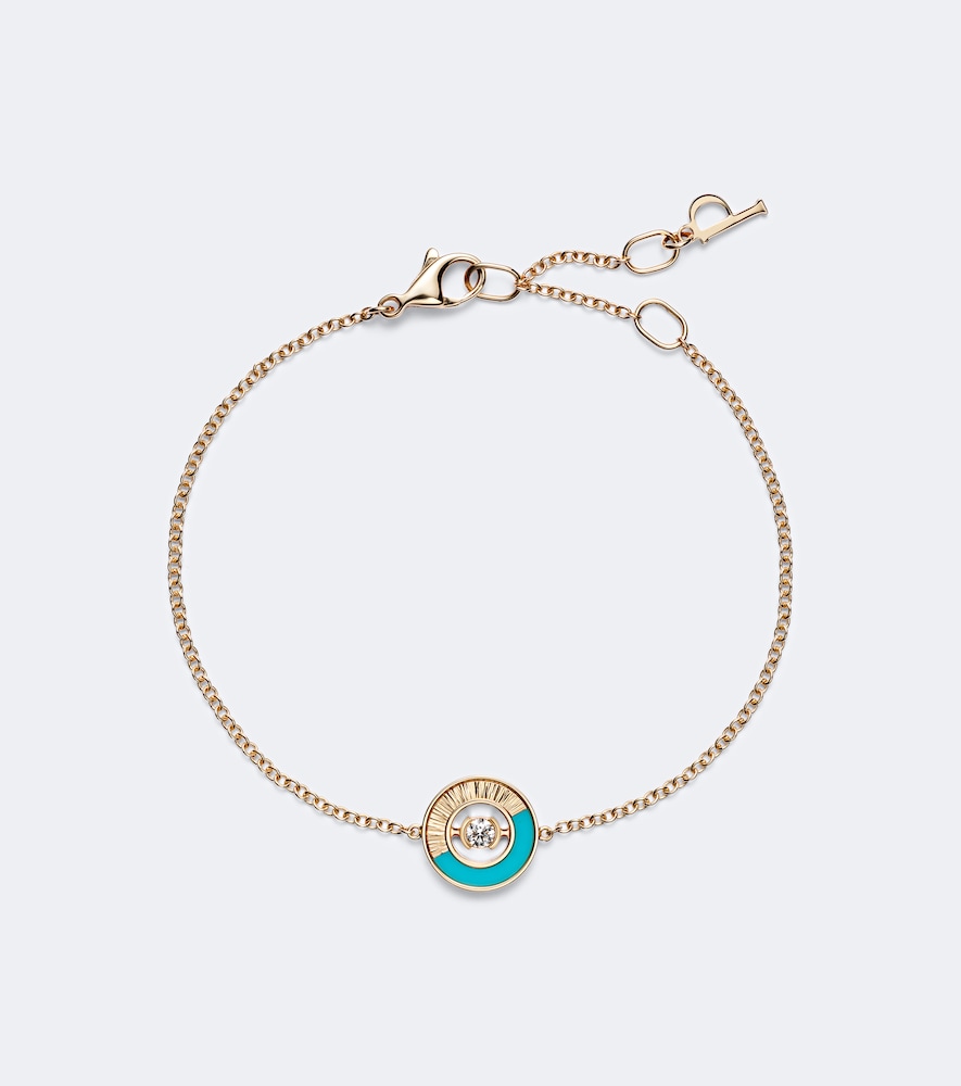 Bracciale Possession Vibrant Palace in oro rosa 18kt con turchese e diamante