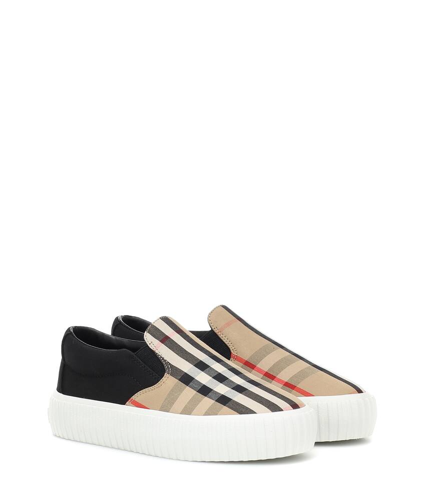 Click to view more detailed imagery on our partner's website Burberry Unisex Erwin Slip-on Sneakers - Toddler, Little Kid In Beige