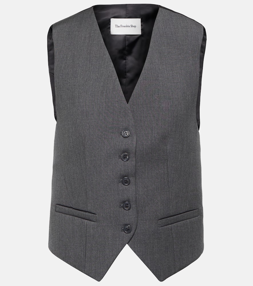 Shop The Frankie Shop Gelso Vest In Dark Grey