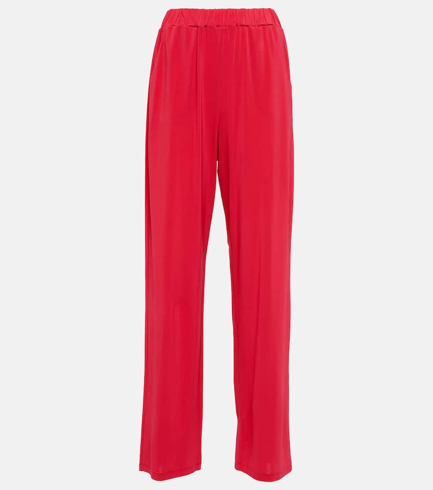 Max Mara High-rise straight jersey pants
