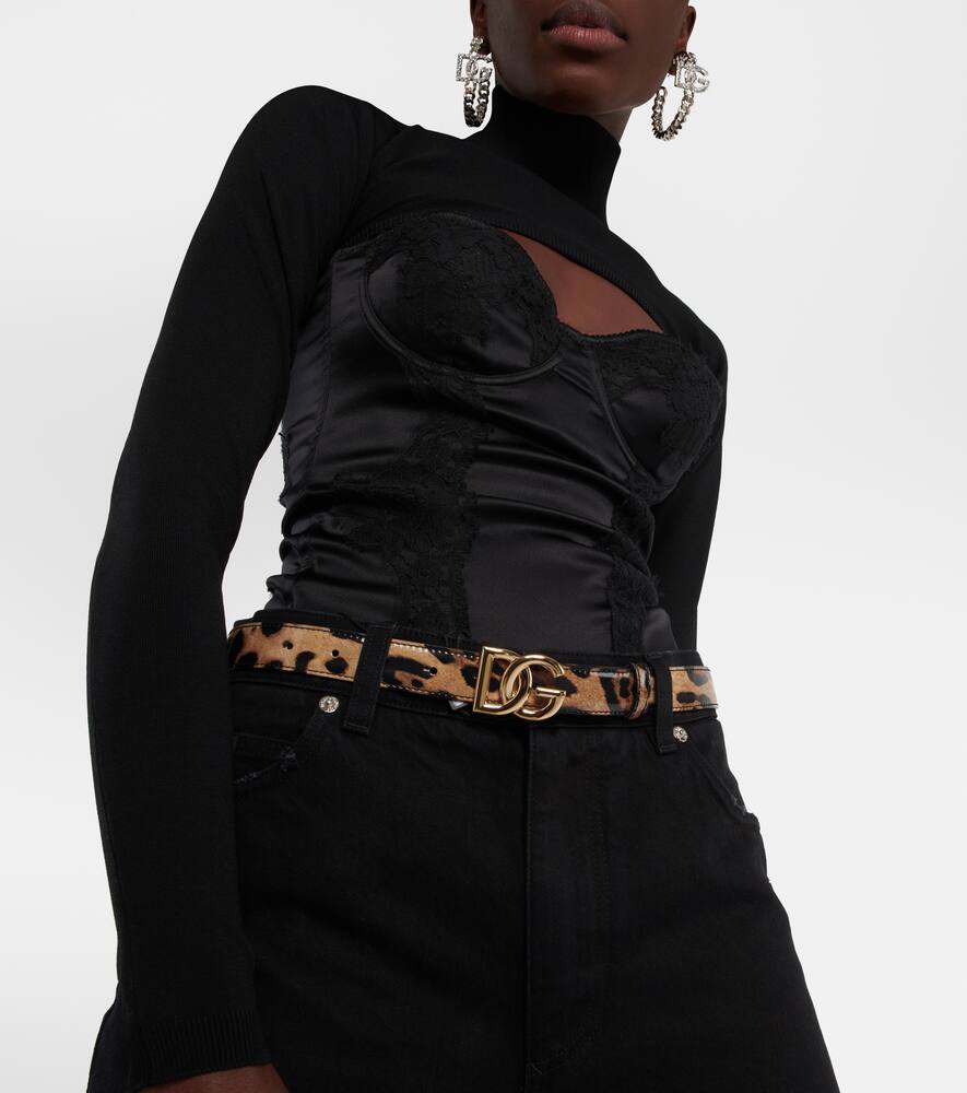 Dolce & Gabbana Viscose-blend Knit Shrug In Nero
