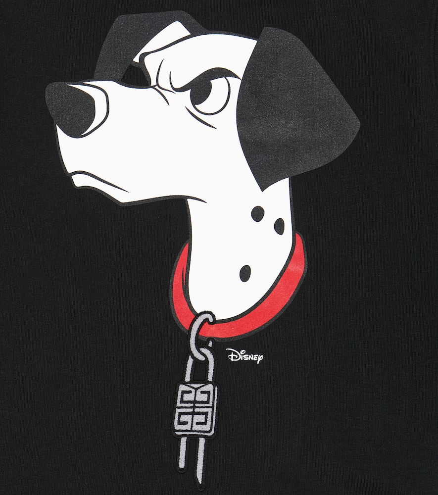 Shop Givenchy X Disney® 101 Dalmatians Cotton Jersey Sweatshirt In Black