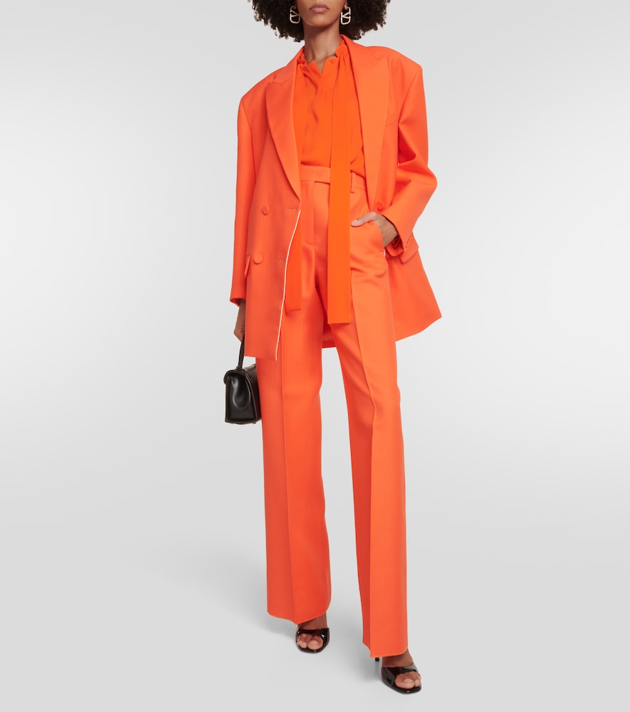 Valentino Scarf neckline silk shirt