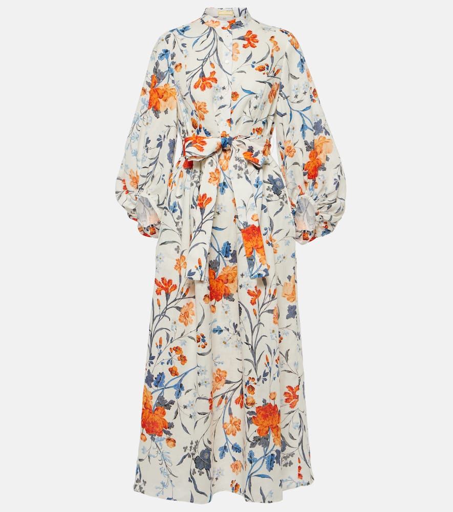 Erdem Printed cotton midi dress