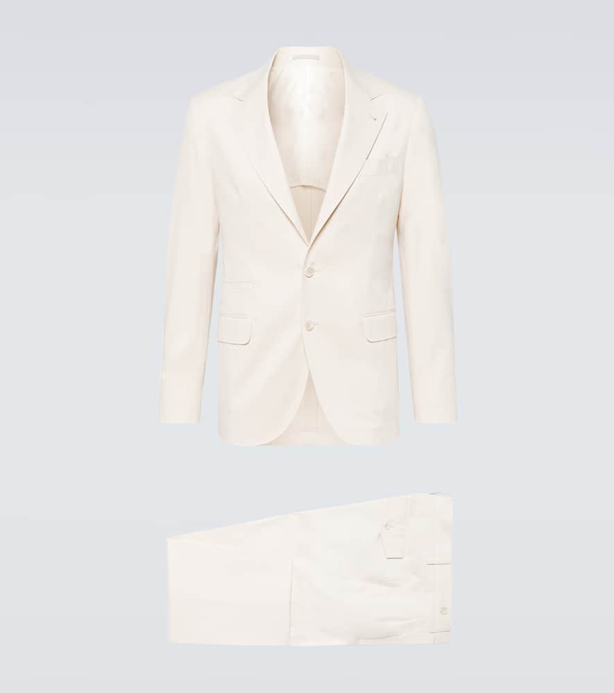 Brunello Cucinelli Cotton and cashmere-blend suit