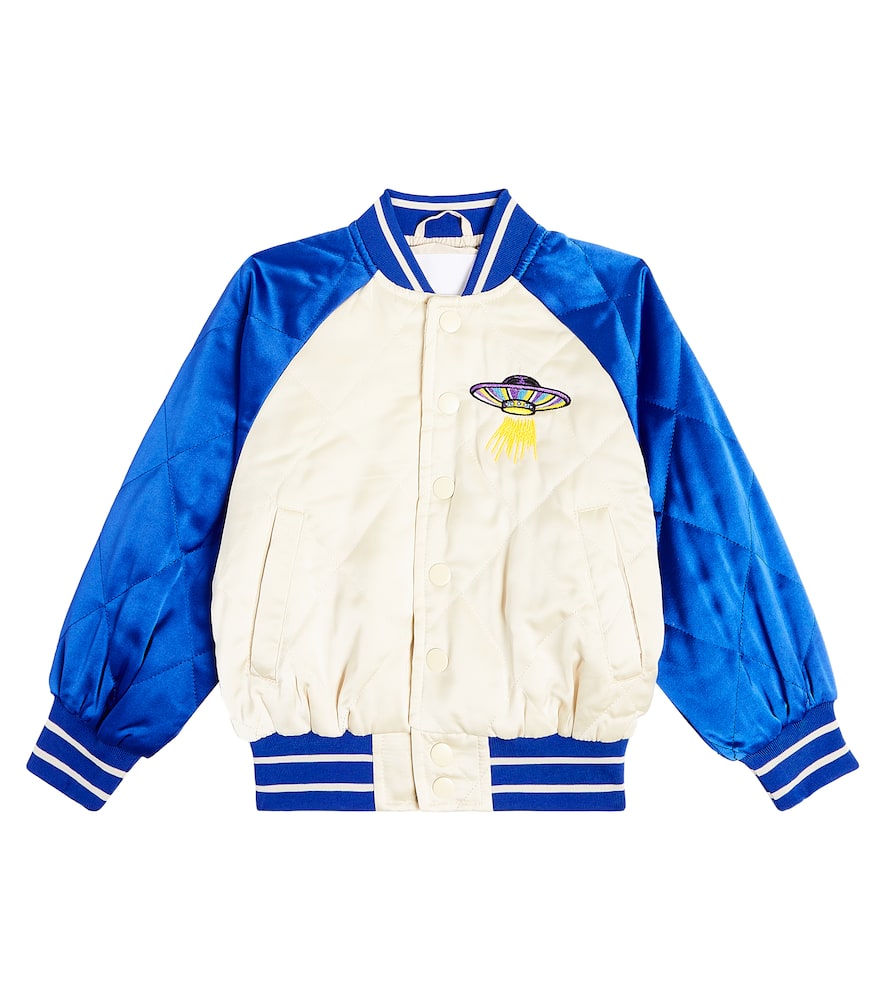 Molo Haru embroidered satin bomber jacket