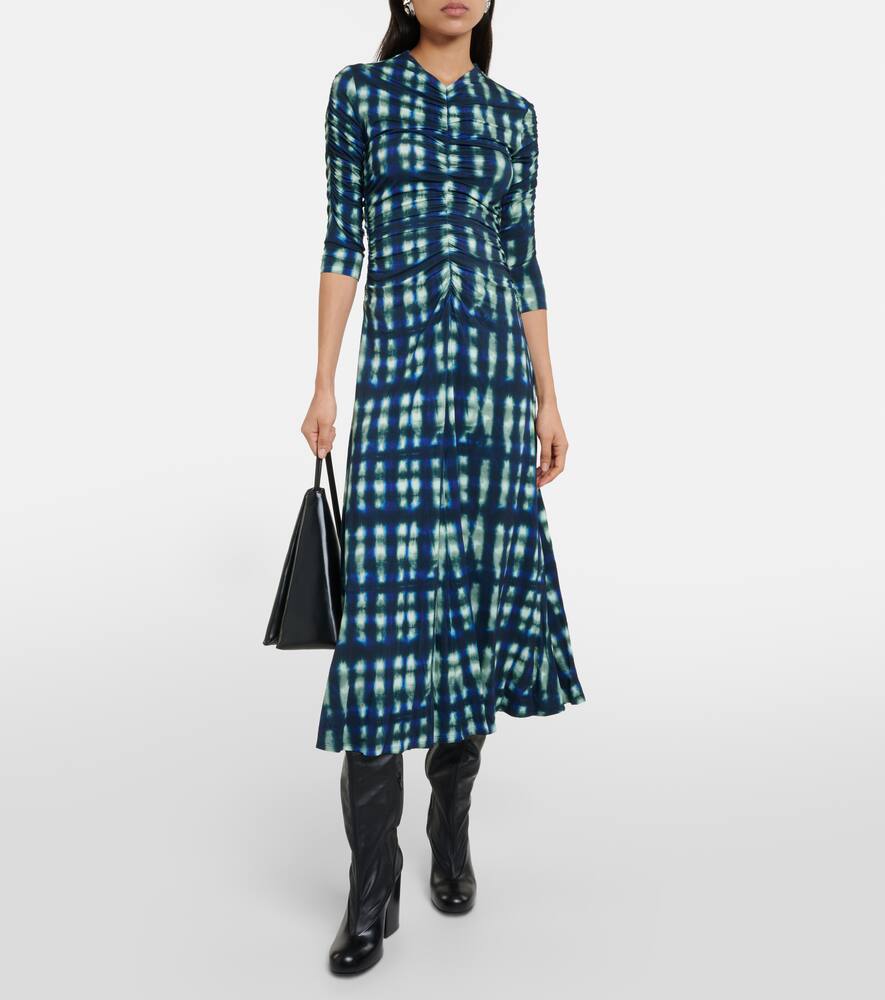 PROENZA SCHOULER WHITE LABEL NATALEE TIE-DYE MIDI DRESS