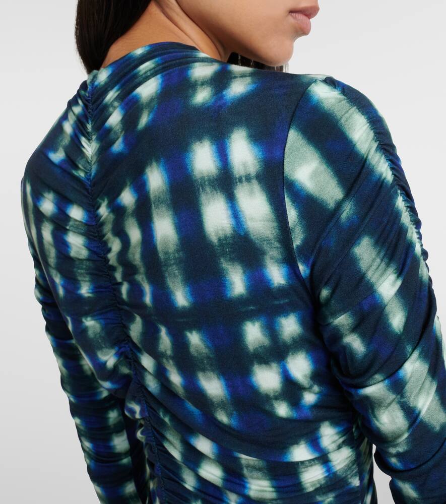 PROENZA SCHOULER WHITE LABEL NATALEE TIE-DYE MIDI DRESS