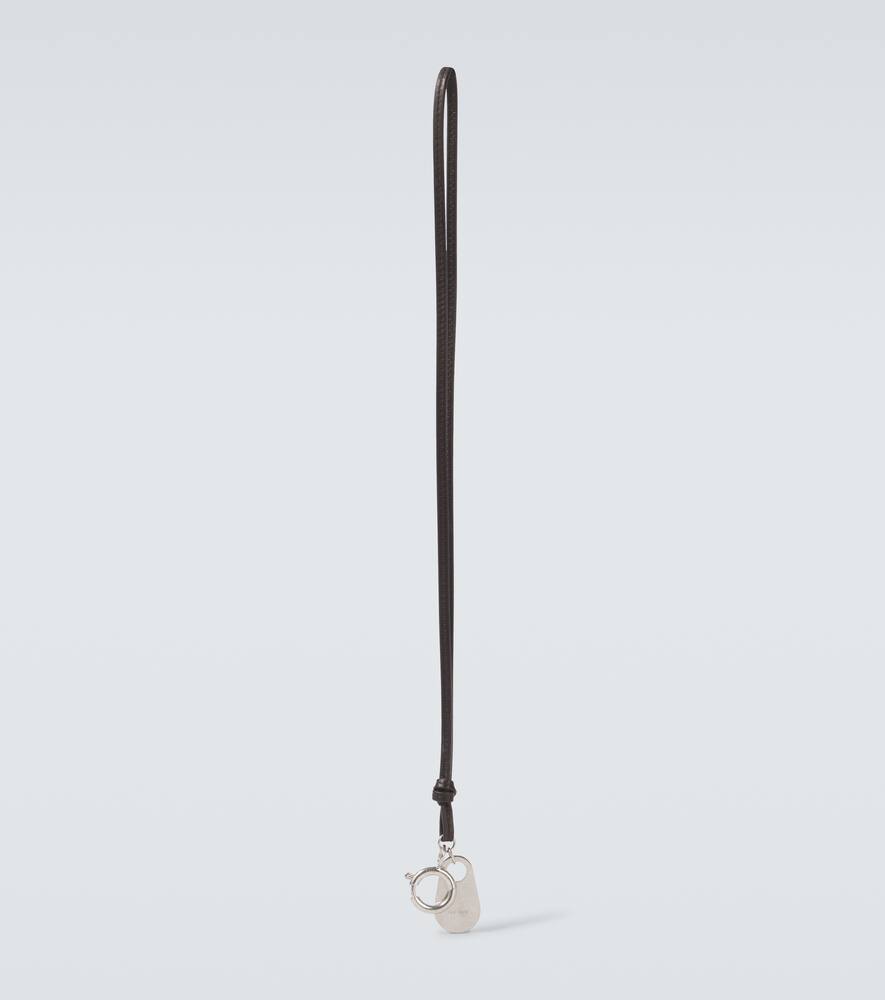 The Row Leather keychain