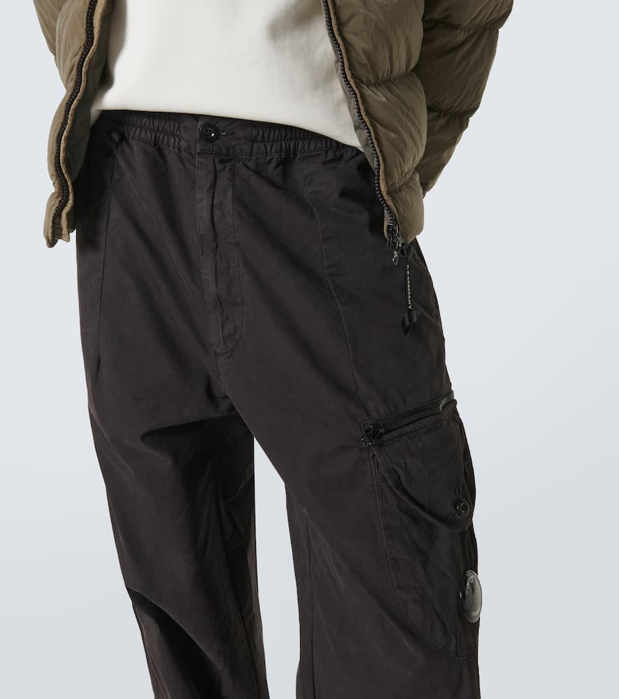 C.p. Company Cotton Cargo Pants In Black