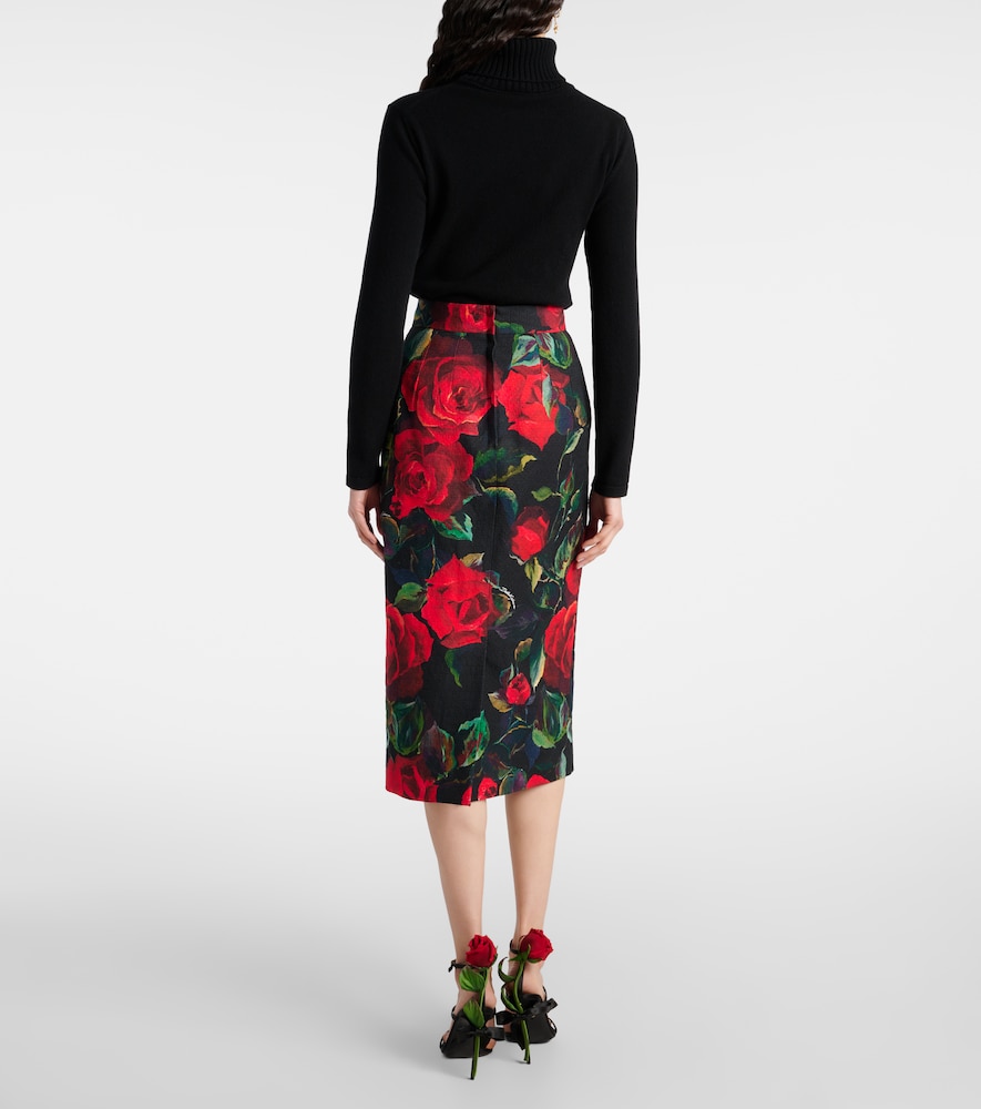  Dolce&gabbana Dolce&gabbana Jupe Crayon à Fleurs 