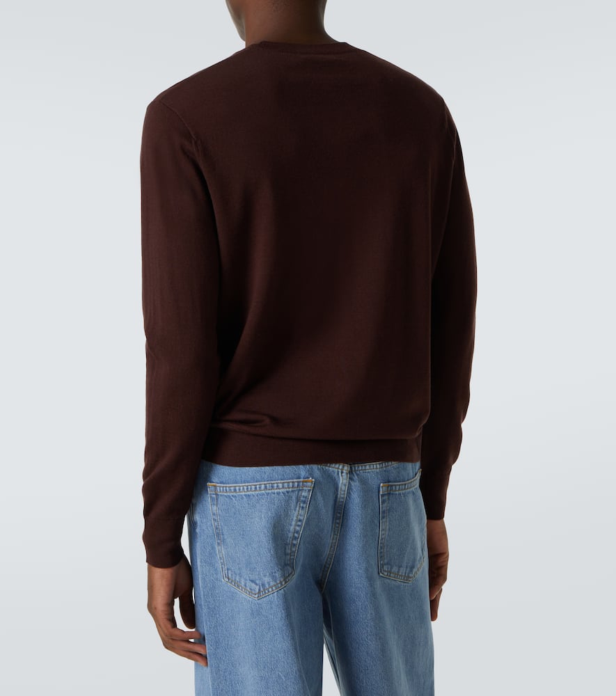 Dries Van Noten Wool Sweater In Brown