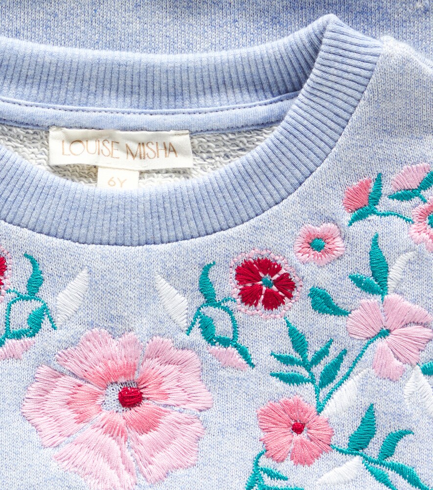  Louise Misha Louise Misha Besticktes Sweatshirt Rosalia Aus Baumwolle 