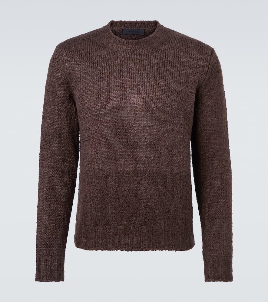 Saman Amel Gio Silk Sweater In Brown