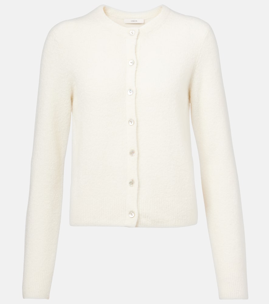Vince Women's White Silk And Cashmere-Blend Cardigan UK Size 14 - Mytheresa