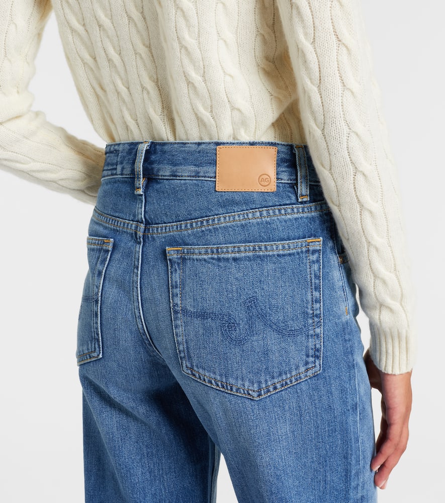 Ag Siena Low-rise Straight Jeans In Blue